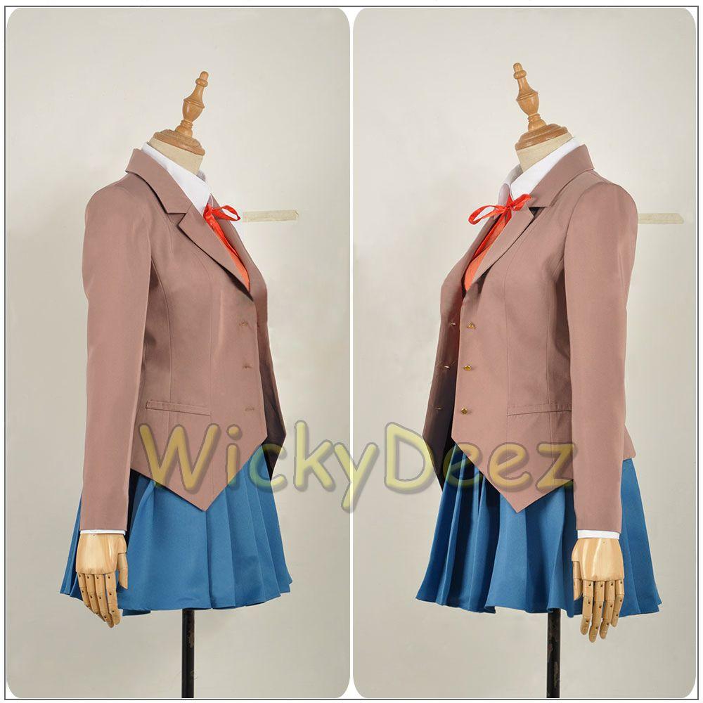 Doki Doki Literature Club Monika Cosplay Sayori Yuri Natsuki Cosplay  Costume