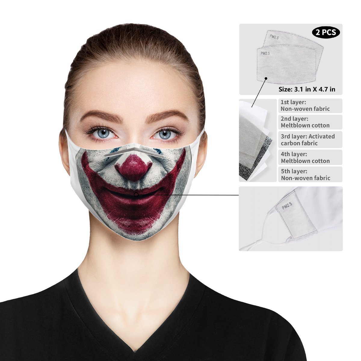 - The Filter Mask 50x Avail Joker Pads Disposable Five | Face Layer 2x