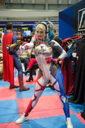 Harley Quinn D.VA Skin Cosplay Costume Bodysuit (Adult & Kids Sizes)