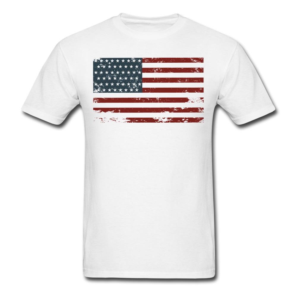 Premium USA Men's American Flag T-Shirt Tee Top