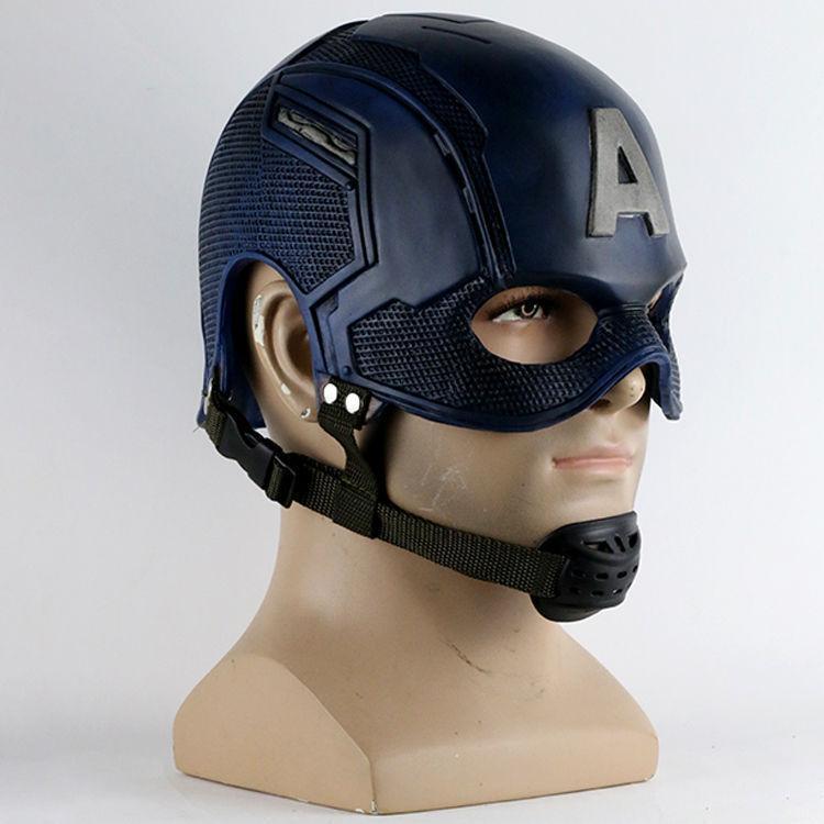 Captain America Steve Rogers Avengers Cosplay Helmet Mask Handmade Pro