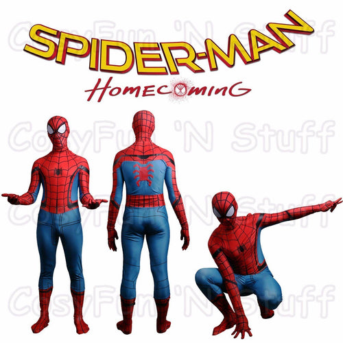 Spider-Man Homecoming Cosplay Tom Holland Spiderman Adult 3D Costume